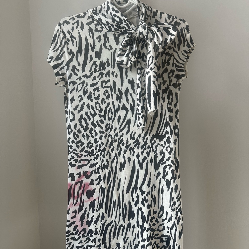 Dolce & Gabbana Animal  Print Top with Bow Detail Y2K vintage